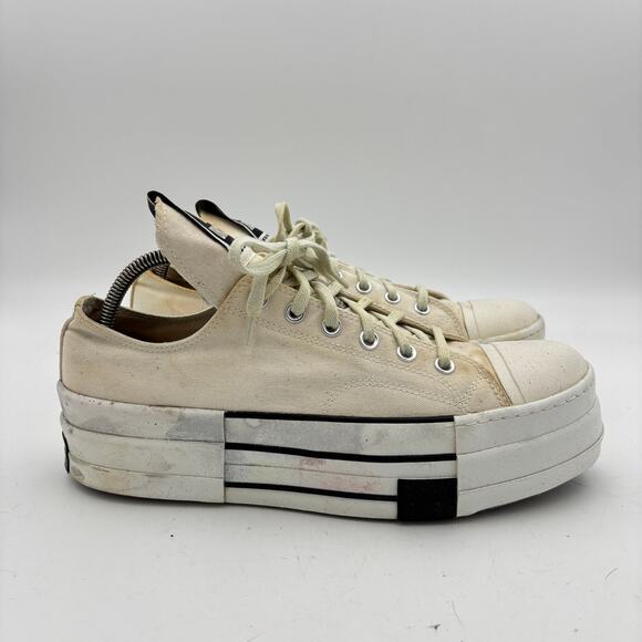 Converse DRKSHDW DBL DRKSTAR Ox Rick Owens Platform Shoes Men's 11 - Picture 3 of 16